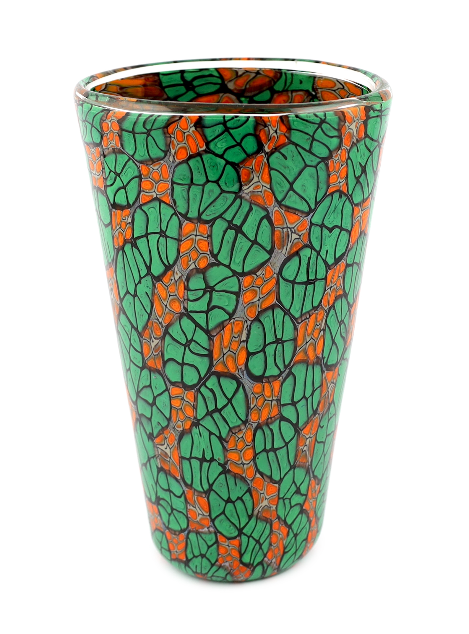 Vittorio Ferro (1932-2012), a Murano glass Murrine vase